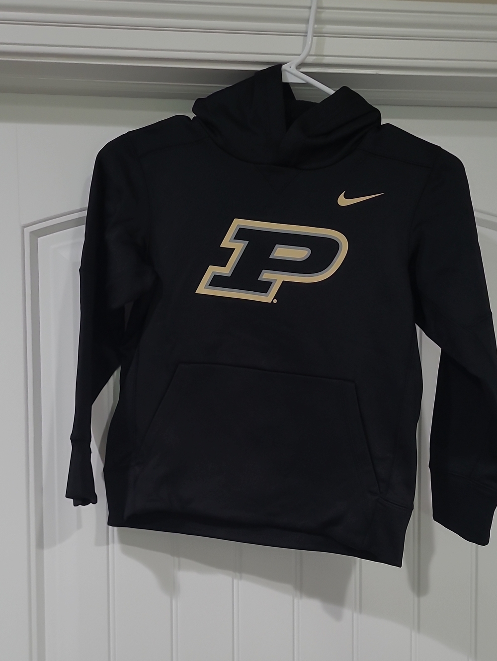Nike Black Hoodie with Gold Purdue 'P' Logo